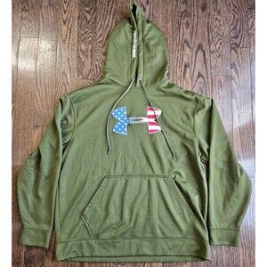 Under Armour Hoodie Mens XL Green Protect this House Pullover Hoodie Sweatshirt